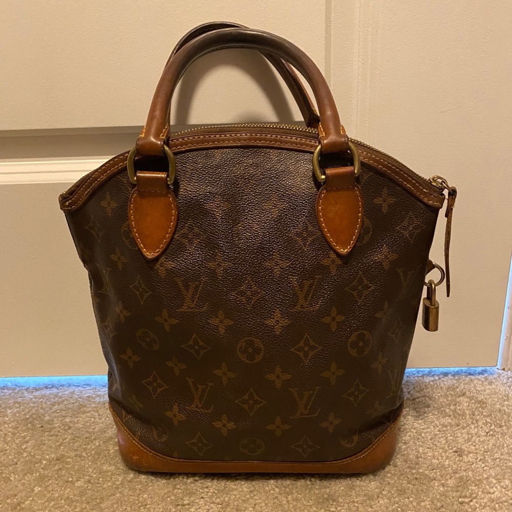 Louis Vuitton Brown Monogram Canvas Satchel with Vachetta Trim